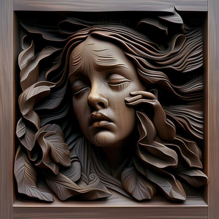 3D модель Розмари Кочи, американская художница. (STL)